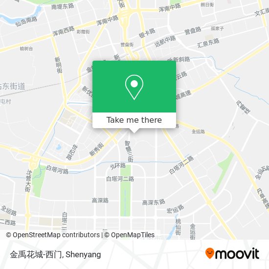 金禹花城-西门 map