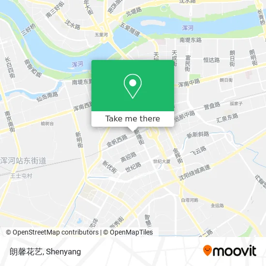 朗馨花艺 map