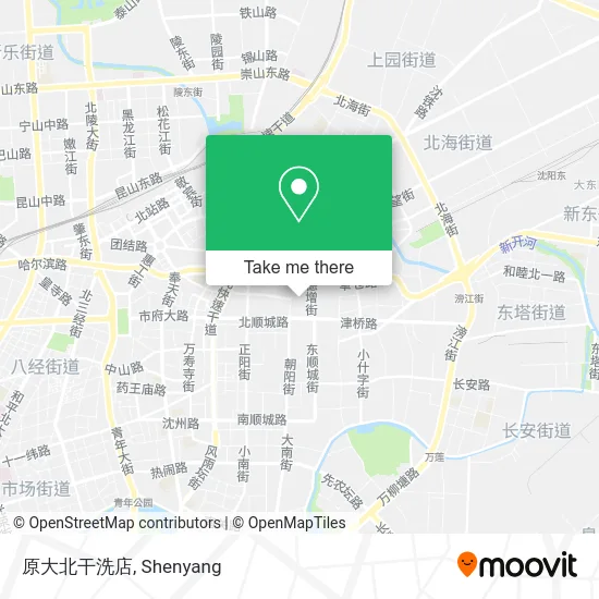 原大北干洗店 map