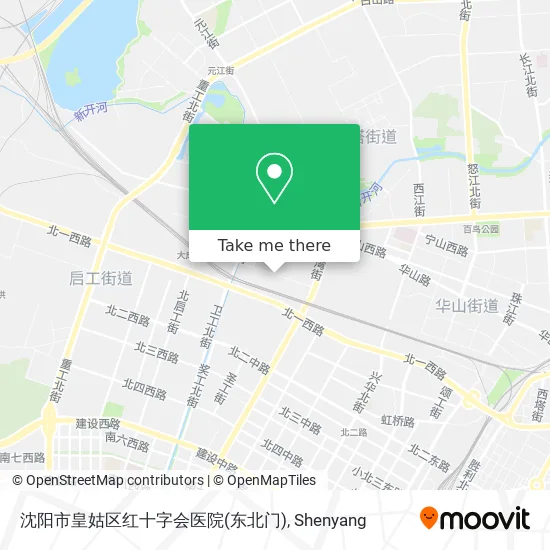 沈阳市皇姑区红十字会医院(东北门) map