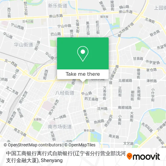 中国工商银行离行式自助银行(辽宁省分行营业部沈河支行金融大厦) map