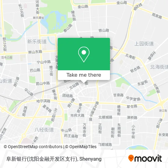 阜新银行(沈阳金融开发区支行) map