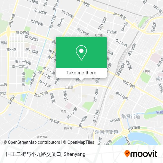 国工二街与小九路交叉口 map