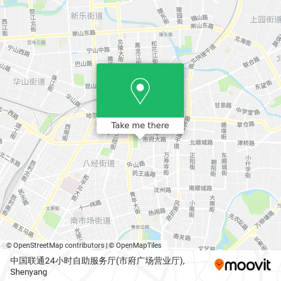 中国联通24小时自助服务厅(市府广场营业厅) map