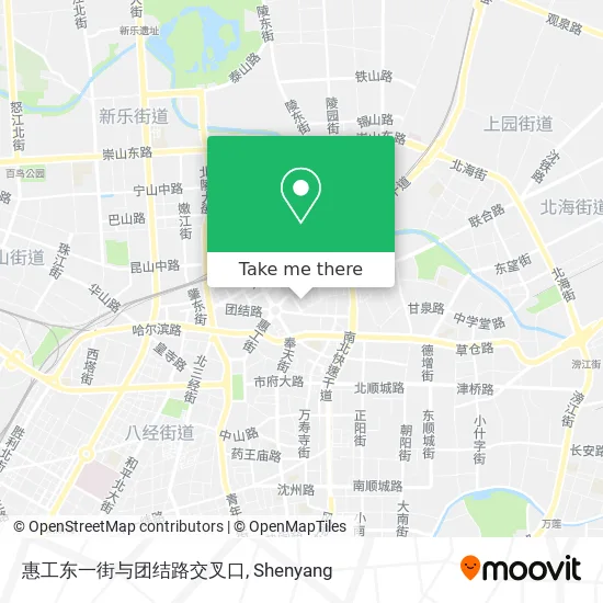 惠工东一街与团结路交叉口 map