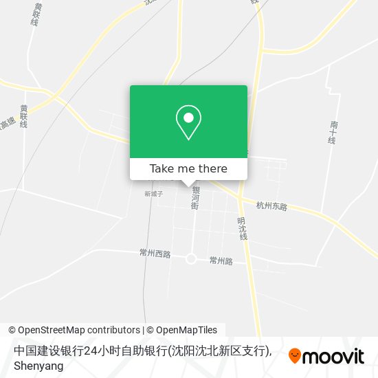 中国建设银行24小时自助银行(沈阳沈北新区支行) map