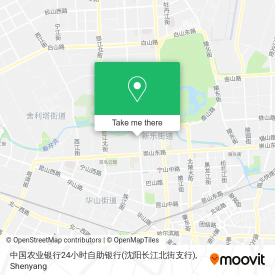 中国农业银行24小时自助银行(沈阳长江北街支行) map