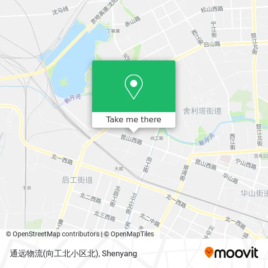 通远物流(向工北小区北) map