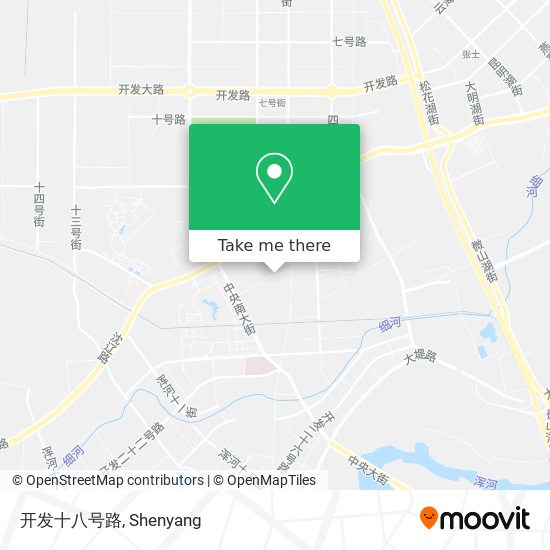 开发十八号路 map