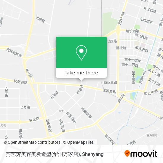 剪艺芳美容美发造型(华润万家店) map