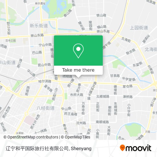 辽宁和平国际旅行社有限公司 map