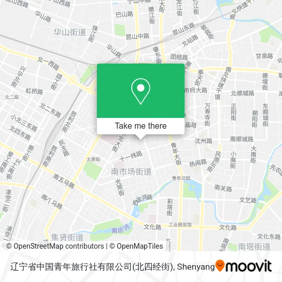 辽宁省中国青年旅行社有限公司(北四经街) map