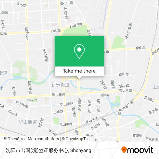沈阳市出国(境)签证服务中心 map