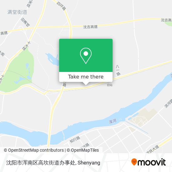 沈阳市浑南区高坎街道办事处 map
