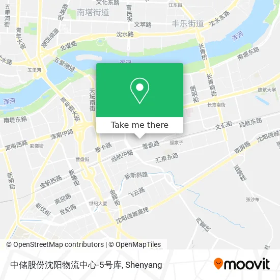 中储股份沈阳物流中心-5号库 map