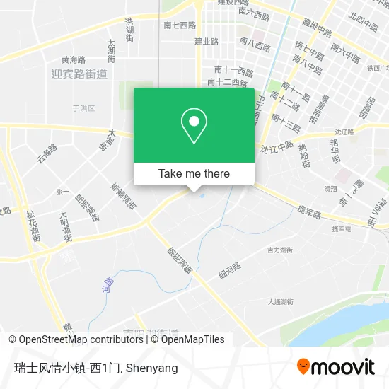 瑞士风情小镇-西1门 map