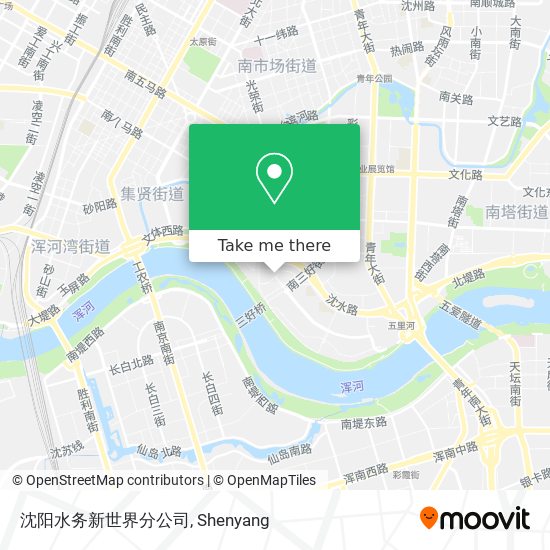沈阳水务新世界分公司 map