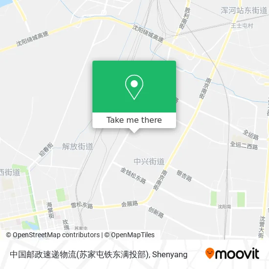 中国邮政速递物流(苏家屯铁东满投部) map