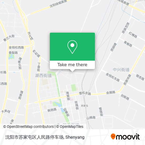 沈阳市苏家屯区人民路停车场 map