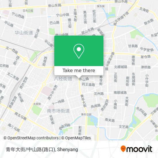 青年大街/中山路(路口) map