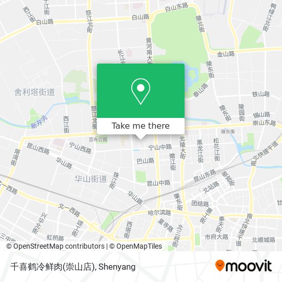 千喜鹤冷鲜肉(崇山店) map