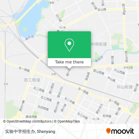 实验中学招生办 map
