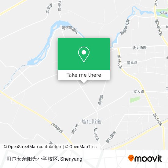 贝尔安亲阳光小学校区 map