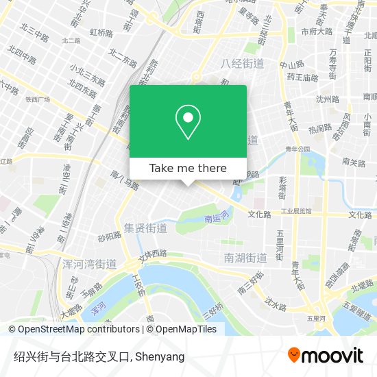 绍兴街与台北路交叉口 map