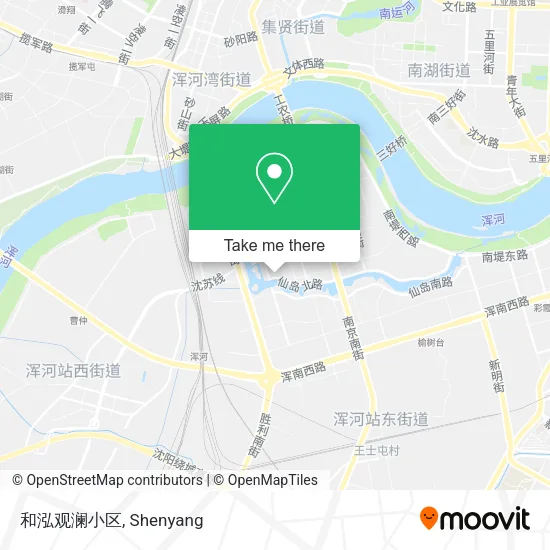 和泓观澜小区 map
