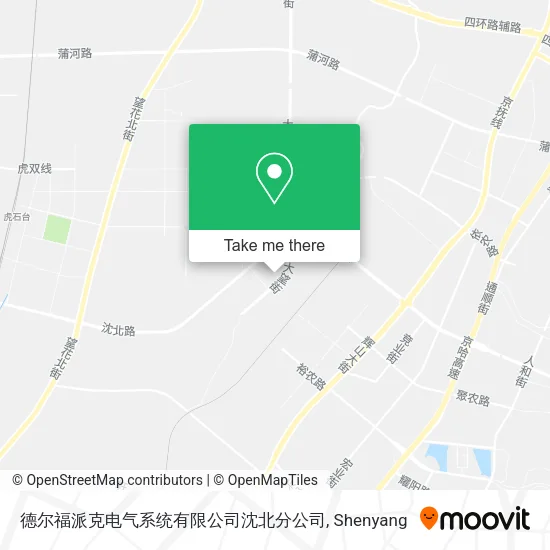 德尔福派克电气系统有限公司沈北分公司 map
