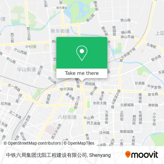 中铁六局集团沈阳工程建设有限公司 map