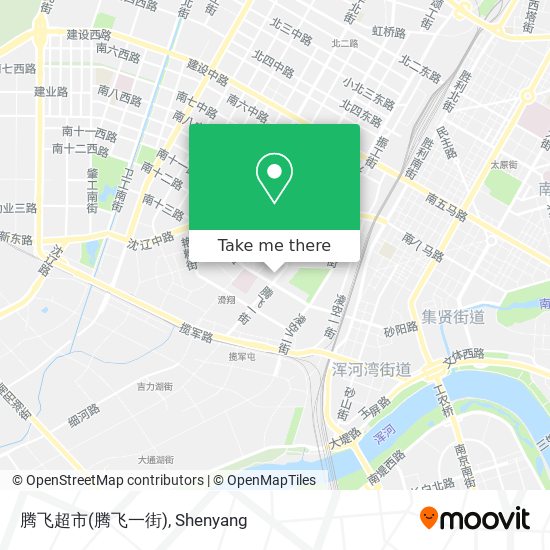 腾飞超市(腾飞一街) map