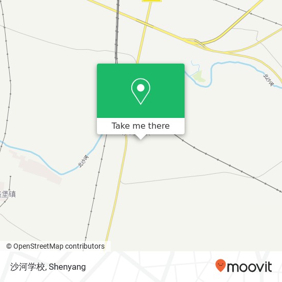 沙河学校 map