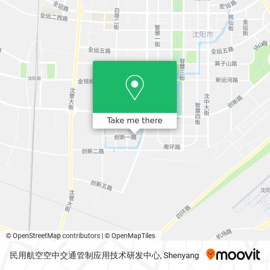 民用航空空中交通管制应用技术研发中心 map