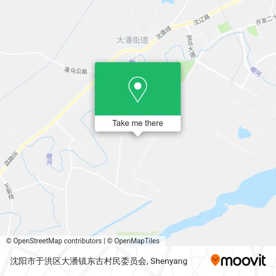 沈阳市于洪区大潘镇东古村民委员会 map