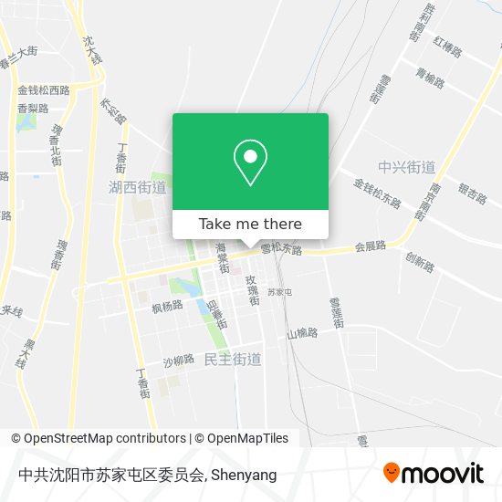 中共沈阳市苏家屯区委员会 map