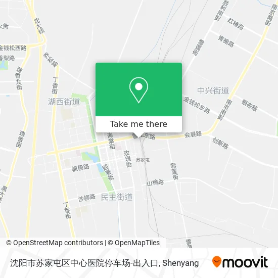 沈阳市苏家屯区中心医院停车场-出入口 map