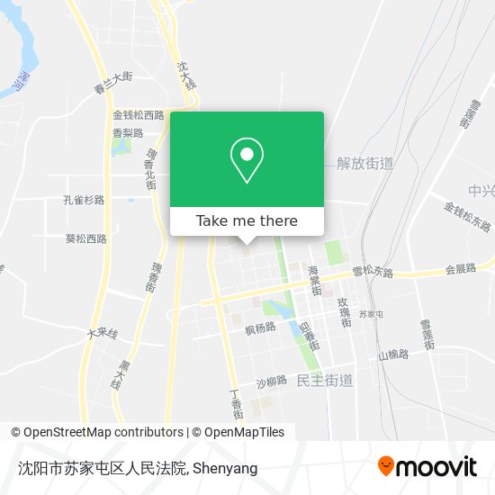 沈阳市苏家屯区人民法院 map