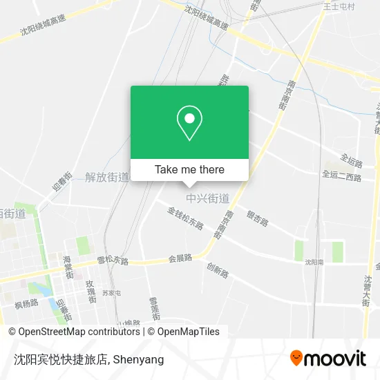 沈阳宾悦快捷旅店 map