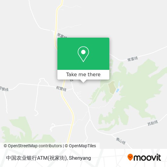 中国农业银行ATM(祝家街) map