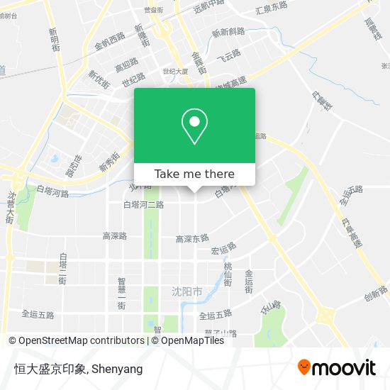 恒大盛京印象 map