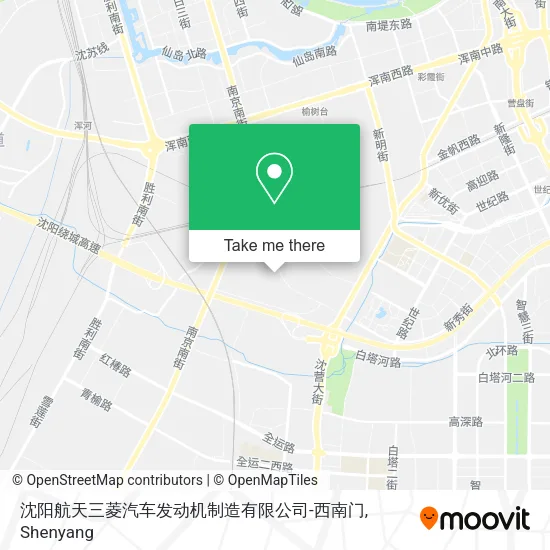 沈阳航天三菱汽车发动机制造有限公司-西南门 map