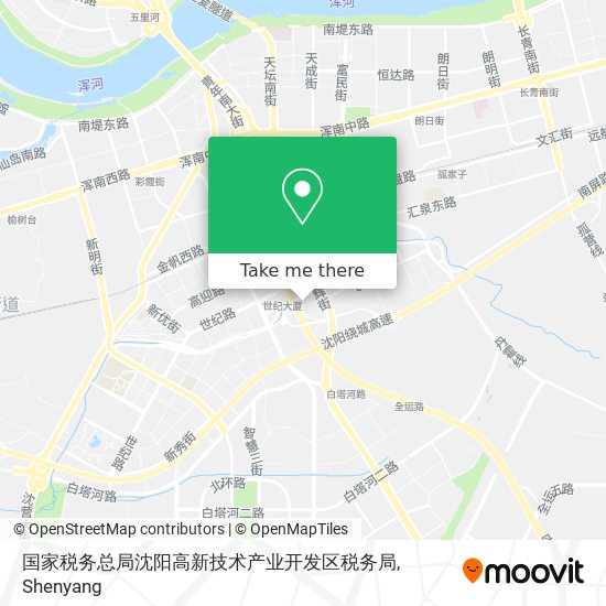 国家税务总局沈阳高新技术产业开发区税务局 map