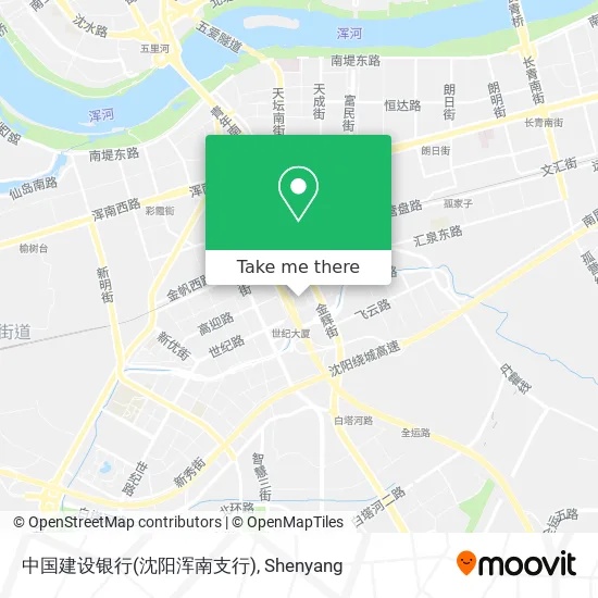 中国建设银行(沈阳浑南支行) map