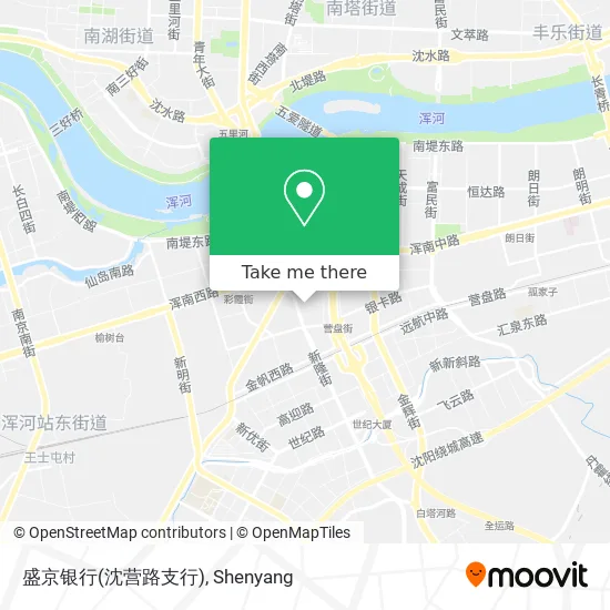 盛京银行(沈营路支行) map
