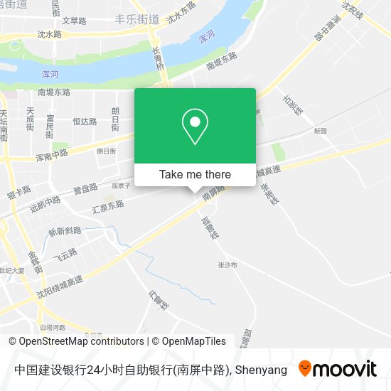 中国建设银行24小时自助银行(南屏中路) map