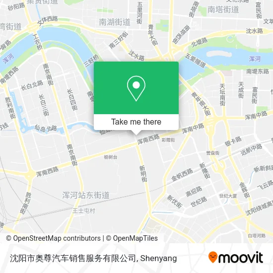 沈阳市奥尊汽车销售服务有限公司 map