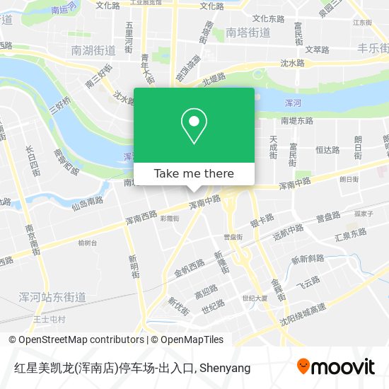 红星美凯龙(浑南店)停车场-出入口 map