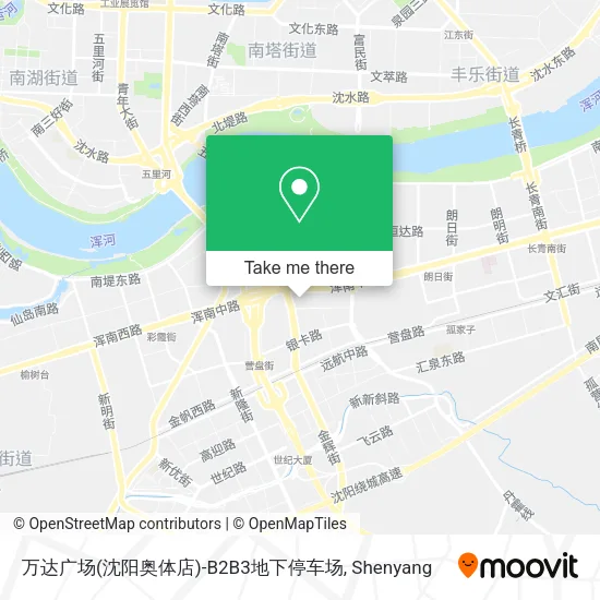 万达广场(沈阳奥体店)-B2B3地下停车场 map