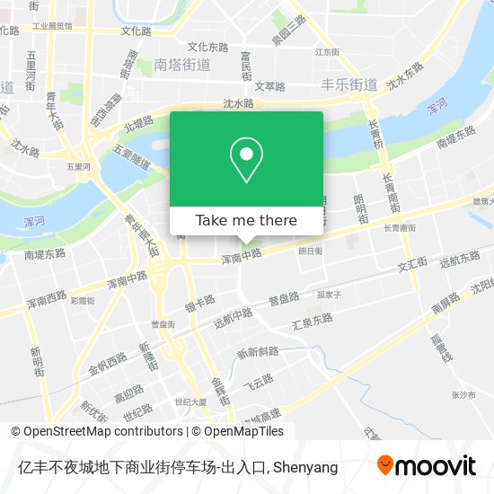 亿丰不夜城地下商业街停车场-出入口 map